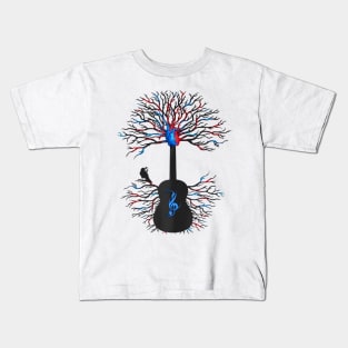 Acoustic Guitar Music Tree Of Life Guitarist Kids T-Shirt